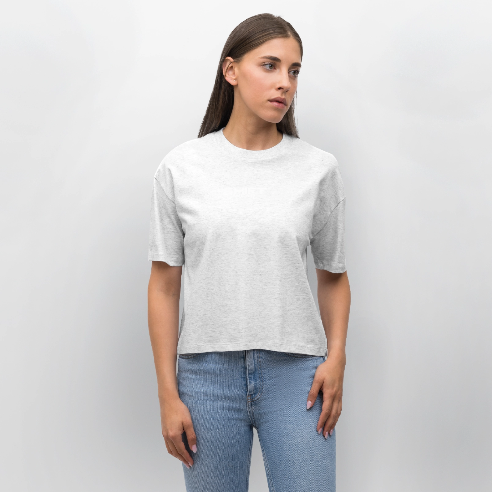 SHIFT Boxy Tee - Weiß meliert